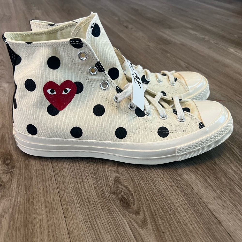 Comme De Garvin Polka Dot Converse